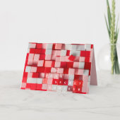 秘密の崇拝者の赤い白ブロックバレンタイン2024 カード (正面)