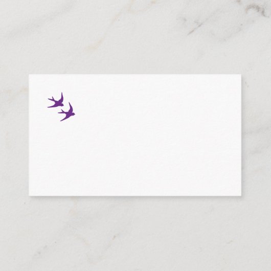 秘密の庭のラブバードの願い結婚の井戸 エンクロージャーカード (裏面)