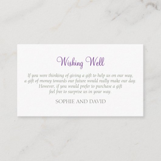 秘密の庭のラブバードの願い結婚の井戸 エンクロージャーカード (正面)