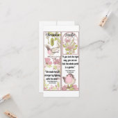 秘密の庭の本の引用文かわいい鳥のしおり カード (正面/裏面インサイチュ)