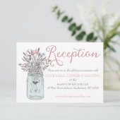 秘密の庭の水彩画メイソンジャー　受付カード エンクロージャーカード (スタンド正面)