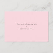 秘密の庭の水彩画メイソンジャー　受付カード エンクロージャーカード (裏面)