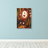 秘密の庭の超リアルアートの花絵画の位置 キャンバスプリント (インサイチュ (ウッドフロア))