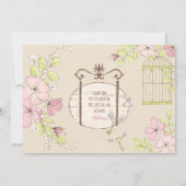 秘密の庭園卒業パーティーの写真 招待状 (裏面)