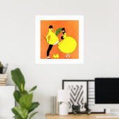 秘密の愛。アールデコプリント ポスター (ホームオフィス)