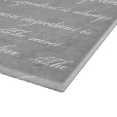 秘密の成分は常に愛の大理石ハート カッティングボード (角)