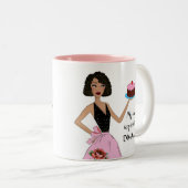 「秘密の成分はDIVAtude!」 ディバマグズ ツートーンマグカップ (正面右)