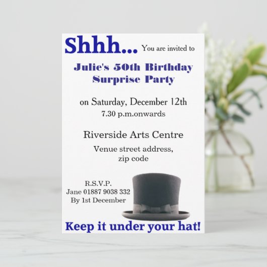 秘密の招待状 招待状 (スタンド正面)