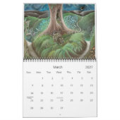 秘密の月の芸術のカレンダー2011年 カレンダー (3月 2027)