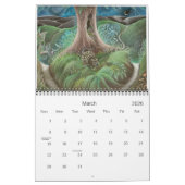 秘密の月の芸術のカレンダー2011年 カレンダー (3月 2026)