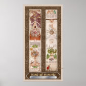 秘密の本「Visio Mystica」錬金術ポスター ポスター (正面)