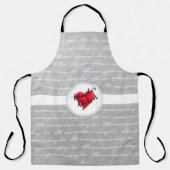 秘密の材料は常に愛のハート  エプロン (正面)