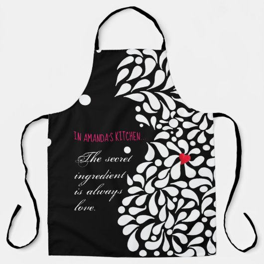 秘密の材料は愛パーソナライズされただ  エプロン (正面)