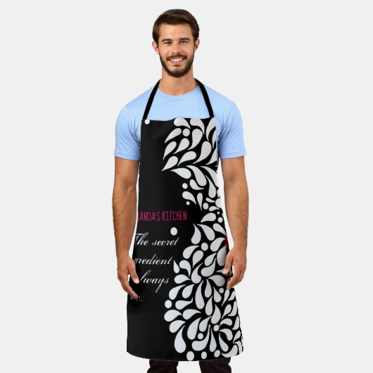 秘密の材料は愛パーソナライズされただ  エプロン (着用した状態)