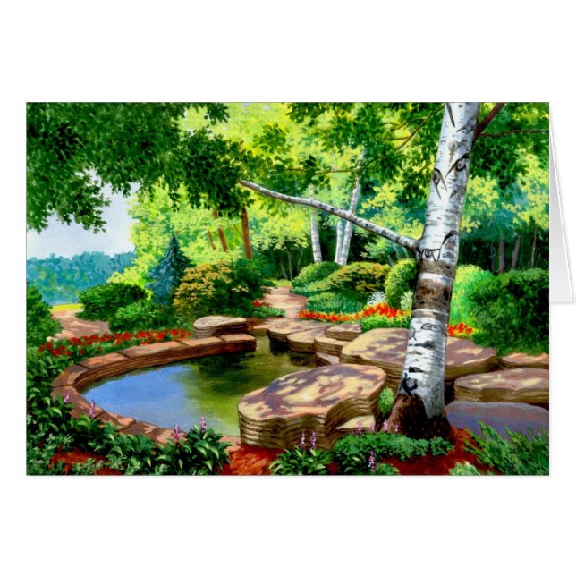 秘密の池のカード (正面横)