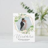 秘密の結婚 Greenery Eloped 報告 ポストカード (スタンド正面)