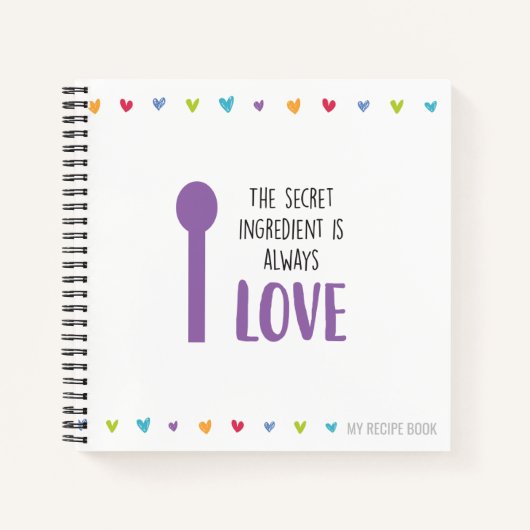 秘密の要素は常にLOVE -レシピ ノートブック (正面)