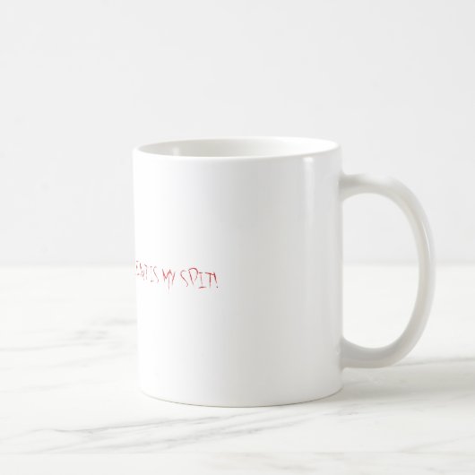 秘密の要素は私のつばです! コーヒーマグカップ (右)
