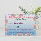 秘密の誕生日パーティーの招待だよ。内緒にしてね。 招待状 (スタンド正面)