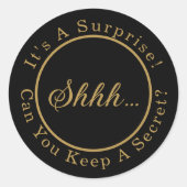 秘密の誕生日パーティー ラウンドシール (正面)