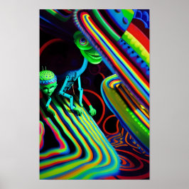 秘密の誕生日パーティーKen Gage Surrealism ポスター