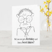 秘密の賛美者からのバースデー・カード-カード カード (黄色い花)