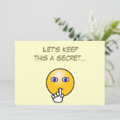 秘密の隠れた絵文字のサプライズパーティー 招待状 (スタンド正面)