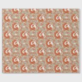 秘密の隠れ家 – かわいいキツネ ラッピングペーパー (フラット)