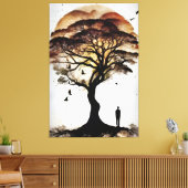 秘密の静か木 キャンバスプリント (インサイチュ (リビング))