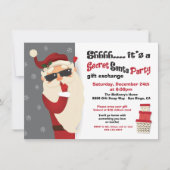 秘密のSantaパーティーギフト交換 招待状 (正面)