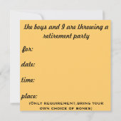 秘密を保持てる？ 招待状 (裏面)