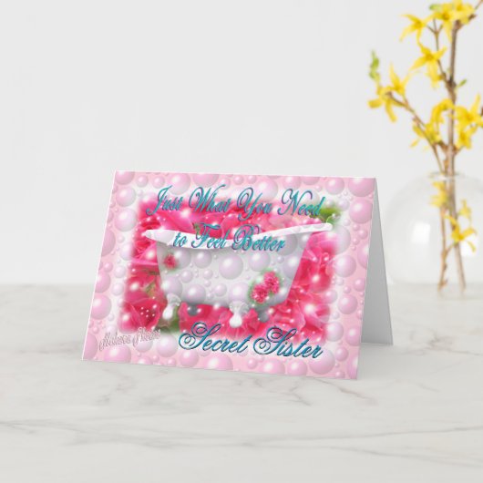 秘密を必要とする何姉妹カスタマイズ カード (黄色い花)