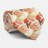 秘密を持つ陽気なサンタクロース、ヴィンテージクリスマス ネクタイ (ロール)