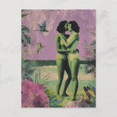 秘密を漏らすビーチの女性たち ポストカード (正面)