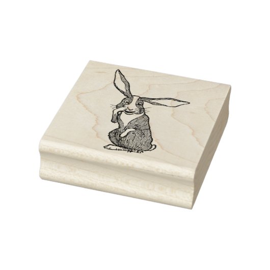 秘密を間抜け告げるウサギヴィンテージスタンプ ラバースタンプ (スタンプ)