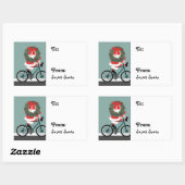 秘密サンタギフトラベル長方形ステッカー 長方形シール (シート)