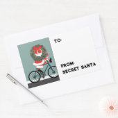 秘密サンタギフトラベル長方形ステッカー 長方形シール (封筒)