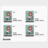 秘密サンタギフトラベル長方形ステッカー 長方形シール (シート)