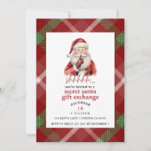 秘密サンタギフト交換クリスマスパーティー シーズンカード (正面)