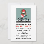 秘密サンタギフト交換クリスマスパーティー 招待状 (正面)