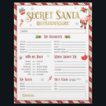 秘密サンタクリスマスギフト交換アンケート チラシ<br><div class="desc">このシークレットサンタ与えアンケートでギフトの簡単を作ろう！完璧なギフトアイディアを発見し、あなたの休日の交換におもしろいを追加。</div>