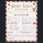 秘密サンタクリスマスギフト交換アンケート チラシ<br><div class="desc">このシークレットサンタ与えアンケートでギフトの簡単を作ろう！完璧なギフトアイディアを発見し、あなたの休日の交換におもしろいを追加。</div>