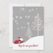 秘密サンタクリスマスギフト交換パーティー 招待状 (裏面)