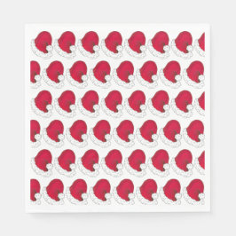 秘密サンタクロース父クリスマスレッドハット スタンダードランチョンナプキン