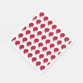 秘密サンタクロース父クリスマスレッドハット スタンダードランチョンナプキン (角)