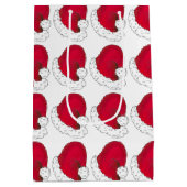 秘密サンタクロース父クリスマスレッドハット ミディアムペーパーバッグ (裏面)