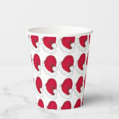 秘密サンタクロース父クリスマスレッドハット 紙コップ (裏面)