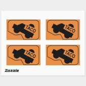 秘密タコマ記号シール 長方形シール (シート)