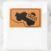 秘密タコマ記号シール 長方形シール (バッグ)