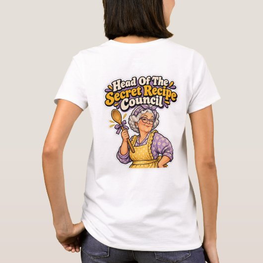 秘密レシピ評議会の長 Tシャツ (裏面)